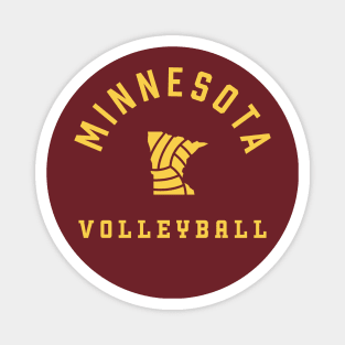 Minnesota Volleyball - Gold - Indoor Beach Grass Magnet